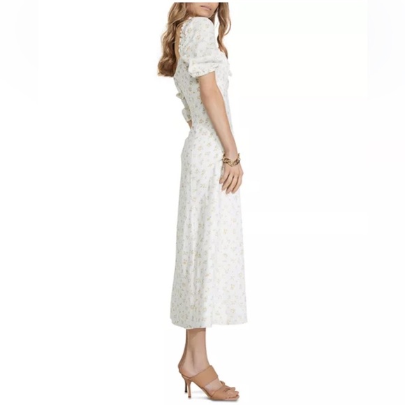 Bardot Ditsy Floral Midi Dress Bloomingdale’s Peasant Dress Size 10 Large - Picture 4 of 11